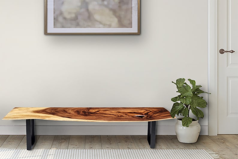 Rustic Raintree Wood Bench or Console Table, 180cm