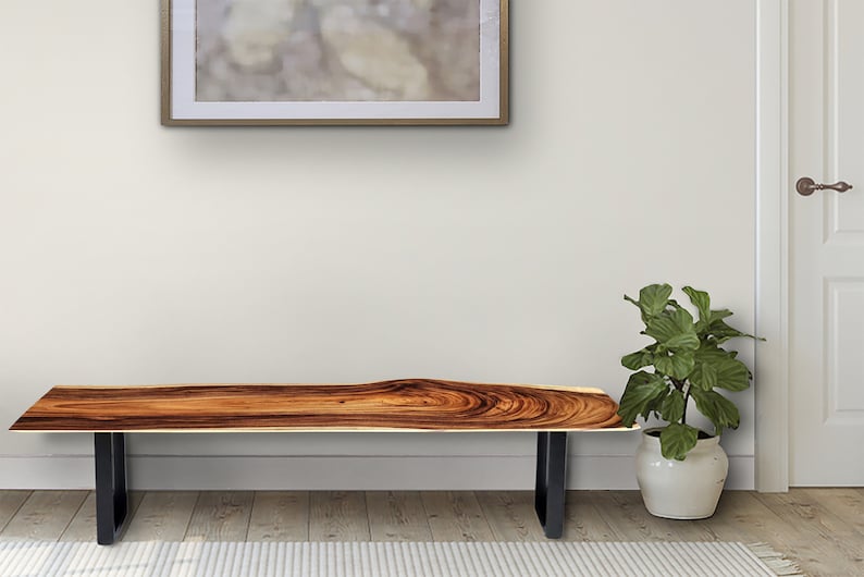 Rustic Raintree Wood Bench or Console Table, 180cm