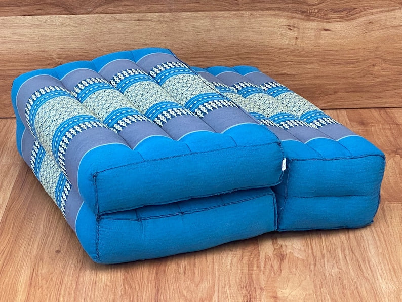 Foldable 3-Fold Zafu Meditation Cushion Set Organic Kapok