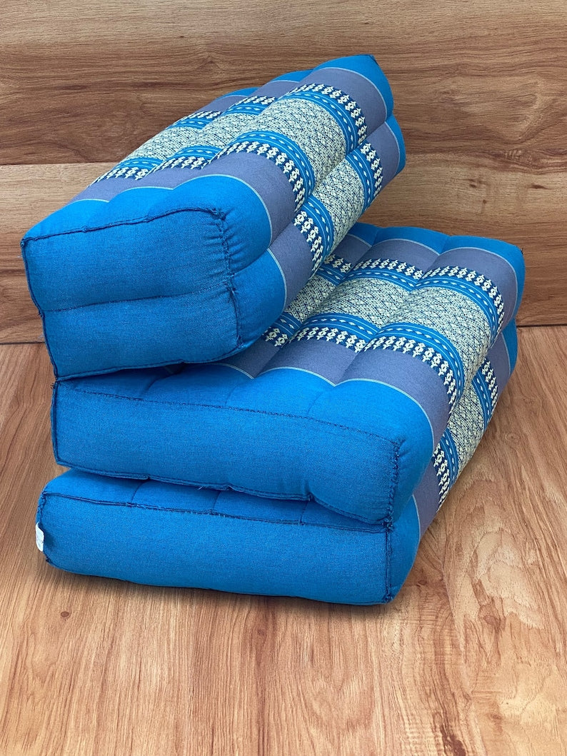 Foldable 3-Fold Zafu Meditation Cushion Set Organic Kapok