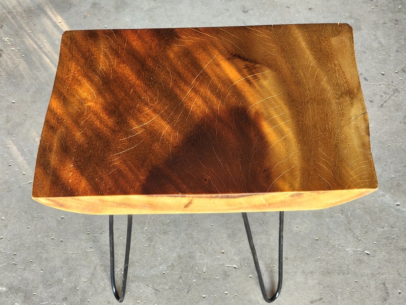 Eco-Friendly Live Edge Wooden Coffee Table, 40-50 cm