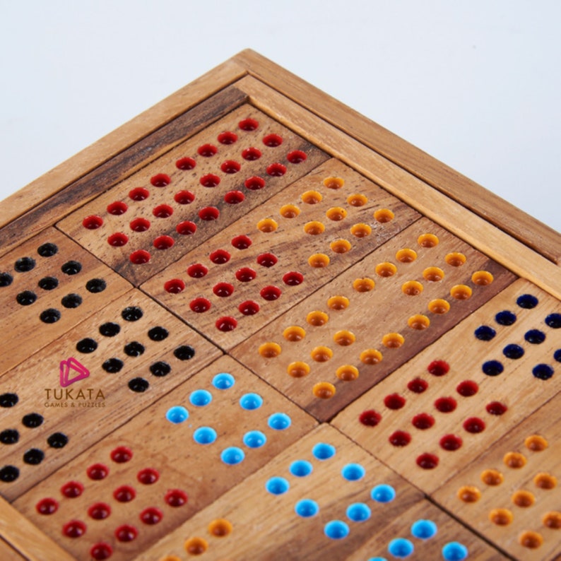 Handmade Wooden Domino Game Set, Gift Box, Sheesham Wood