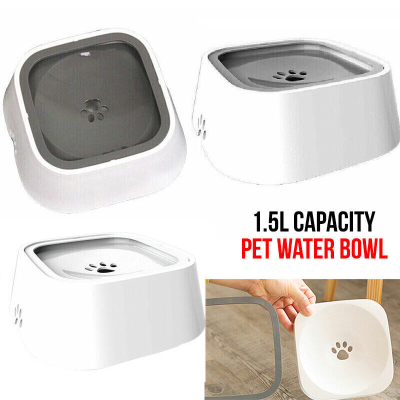 No Spill Slow Water Feeder Bowl, Anti-Slip, 1.5L - YES4PETS