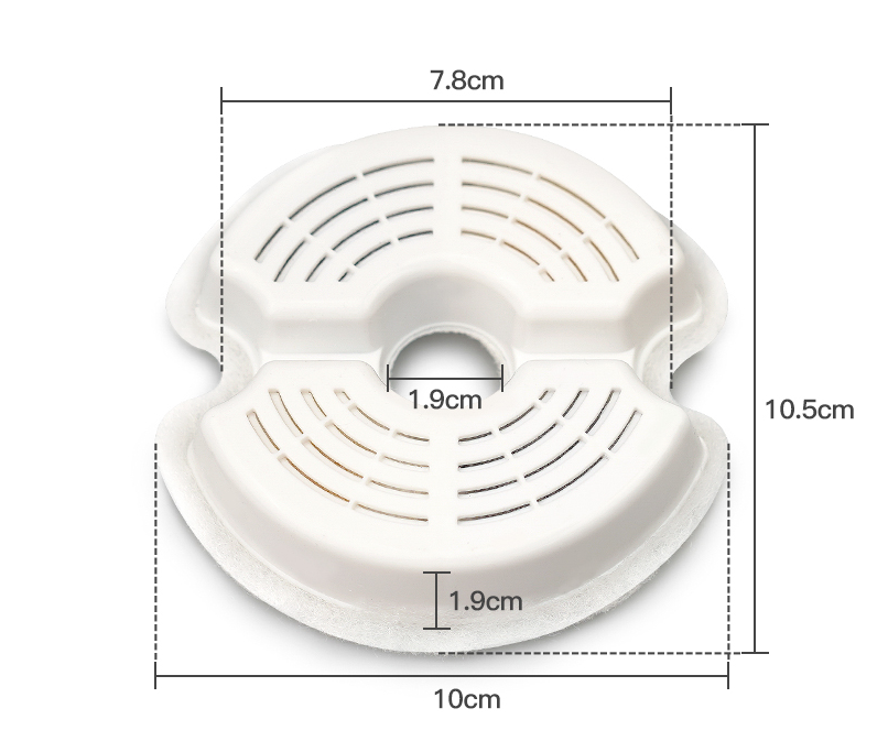 8-Piece Triple Filtration Pet Fountain Filters, Activated Carbon, Ion Exchange Resin, YES4PETS