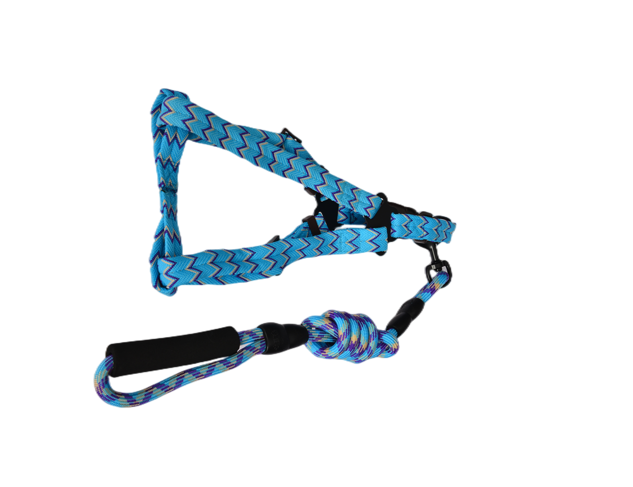 Medium Harness Leash Set for Pets, 2 Pack, 5 Colors