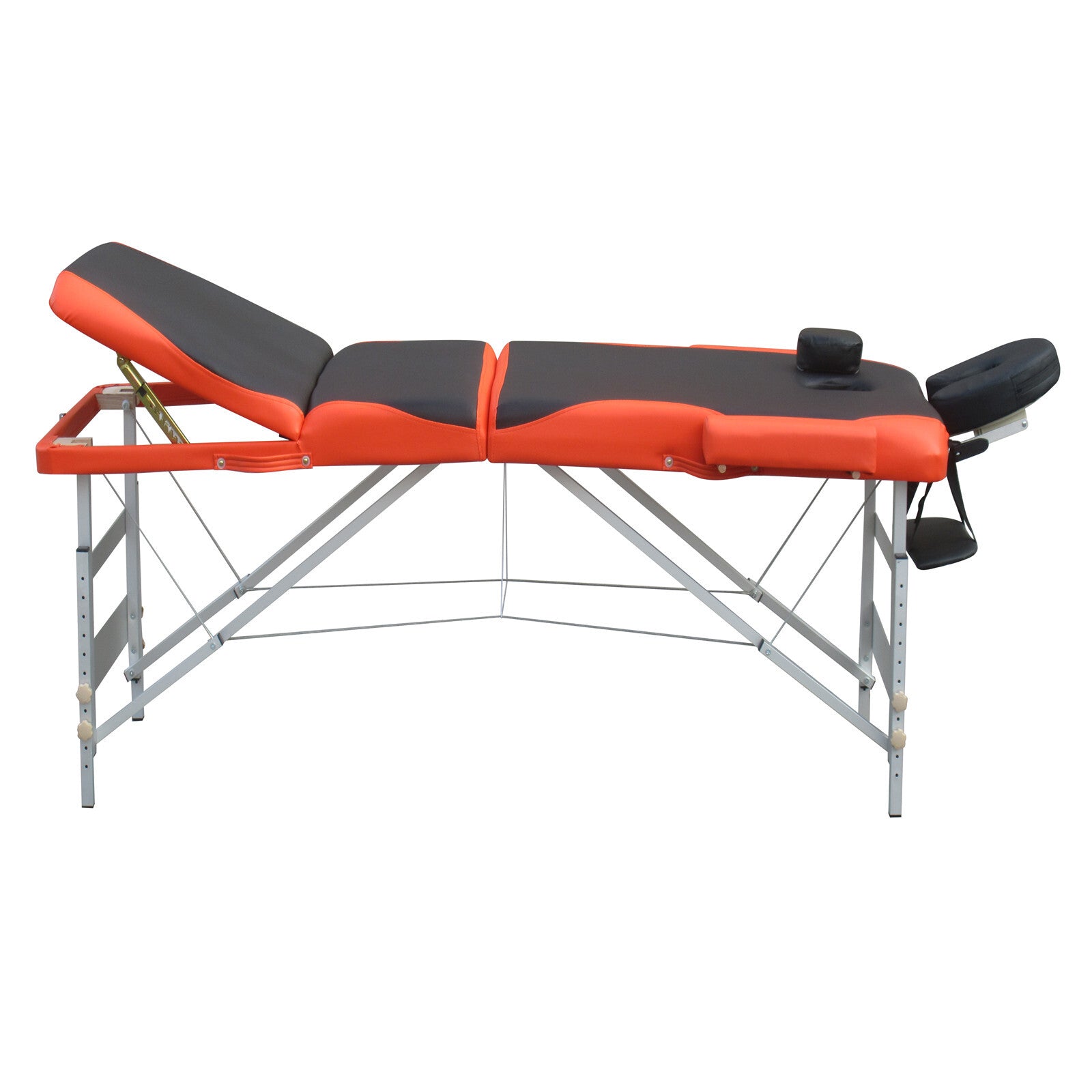 Portable 3 Fold Aluminium Massage Table, 9 Heights, YES4HOMES