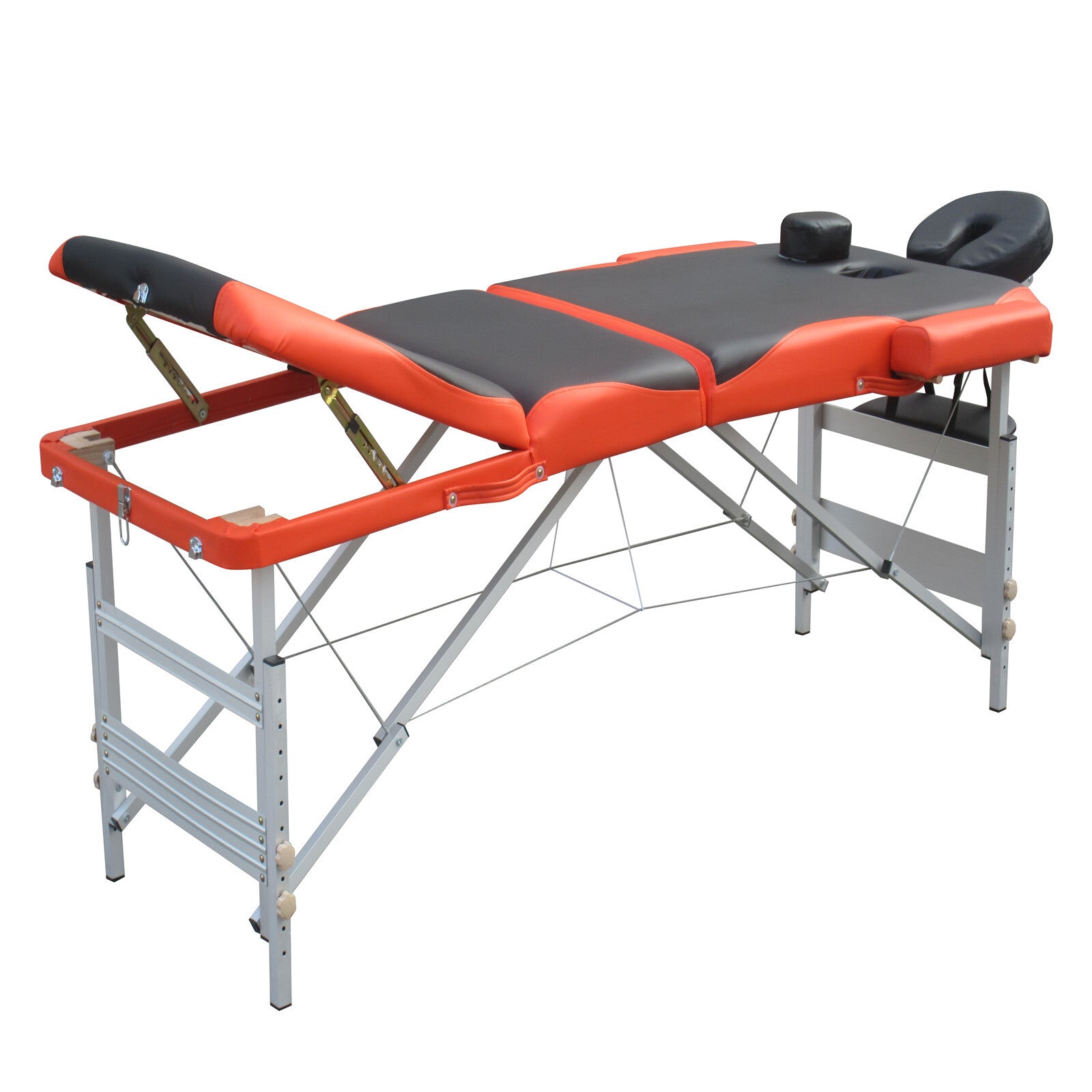 Portable 3 Fold Aluminium Massage Table, 9 Heights, YES4HOMES