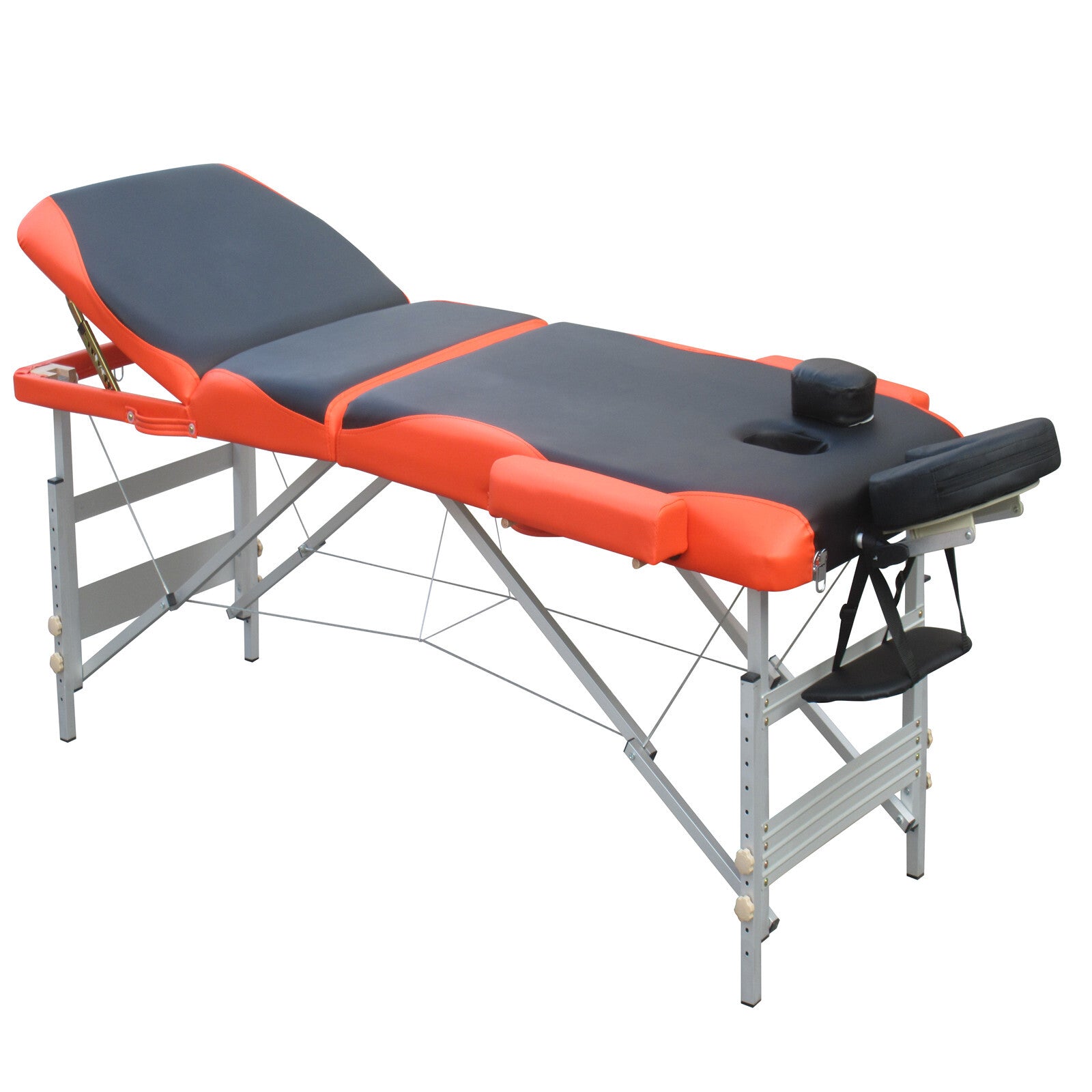 Portable 3 Fold Aluminium Massage Table, 9 Heights, YES4HOMES