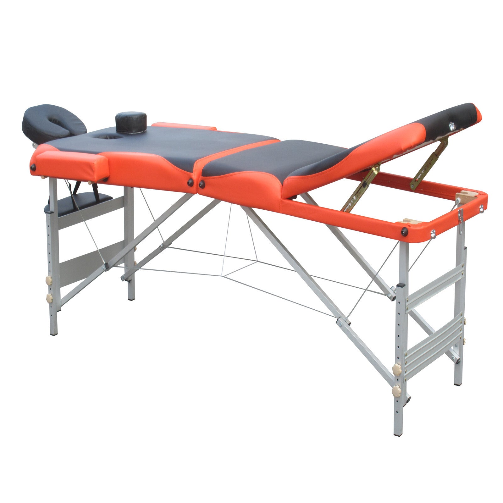 Portable 3 Fold Aluminium Massage Table, 9 Heights, YES4HOMES