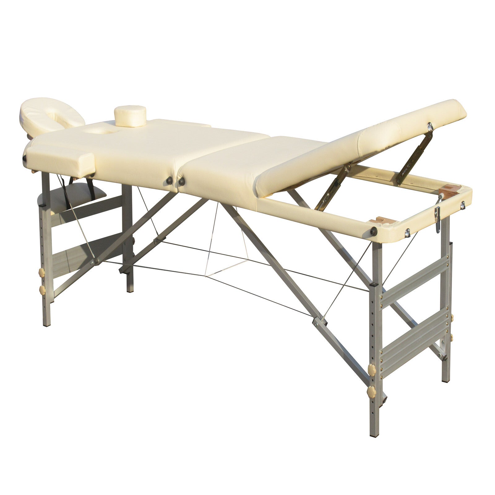 Adjustable Aluminium Portable Massage Table, 3 Fold, YES4HOMES