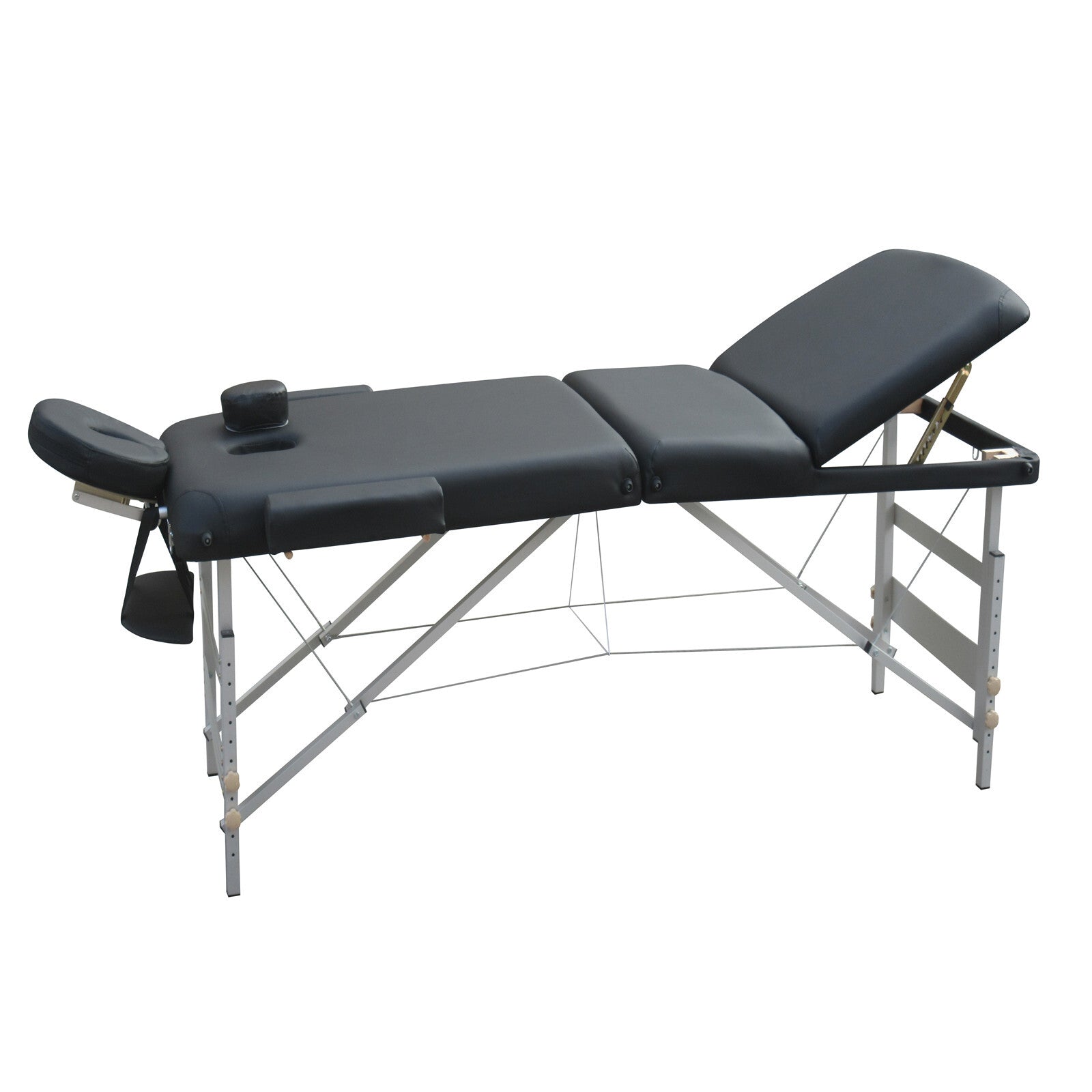 Portable Sturdy Aluminium Massage Table - 3 Fold, Adjustable Heights