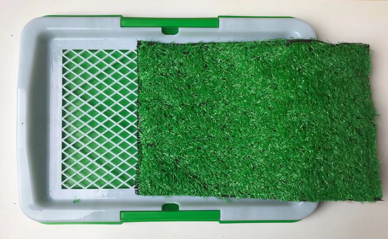 Reusable Soft Grass Puppy Potty Training Tray, 45x33cm