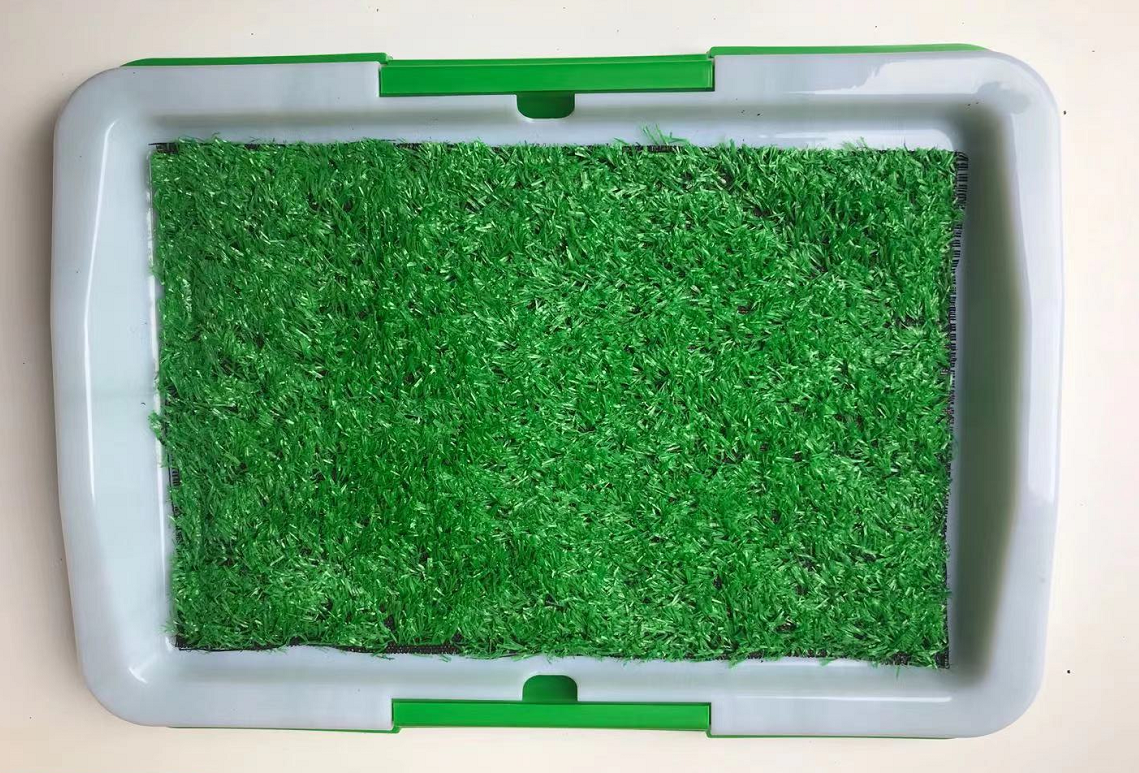 Reusable Soft Grass Puppy Potty Training Tray, 45x33cm