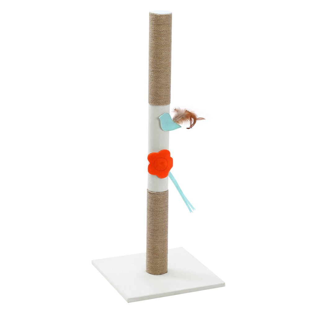 89 cm Plush & Sisal Cat Scratching Post with Toys - YES4PETS