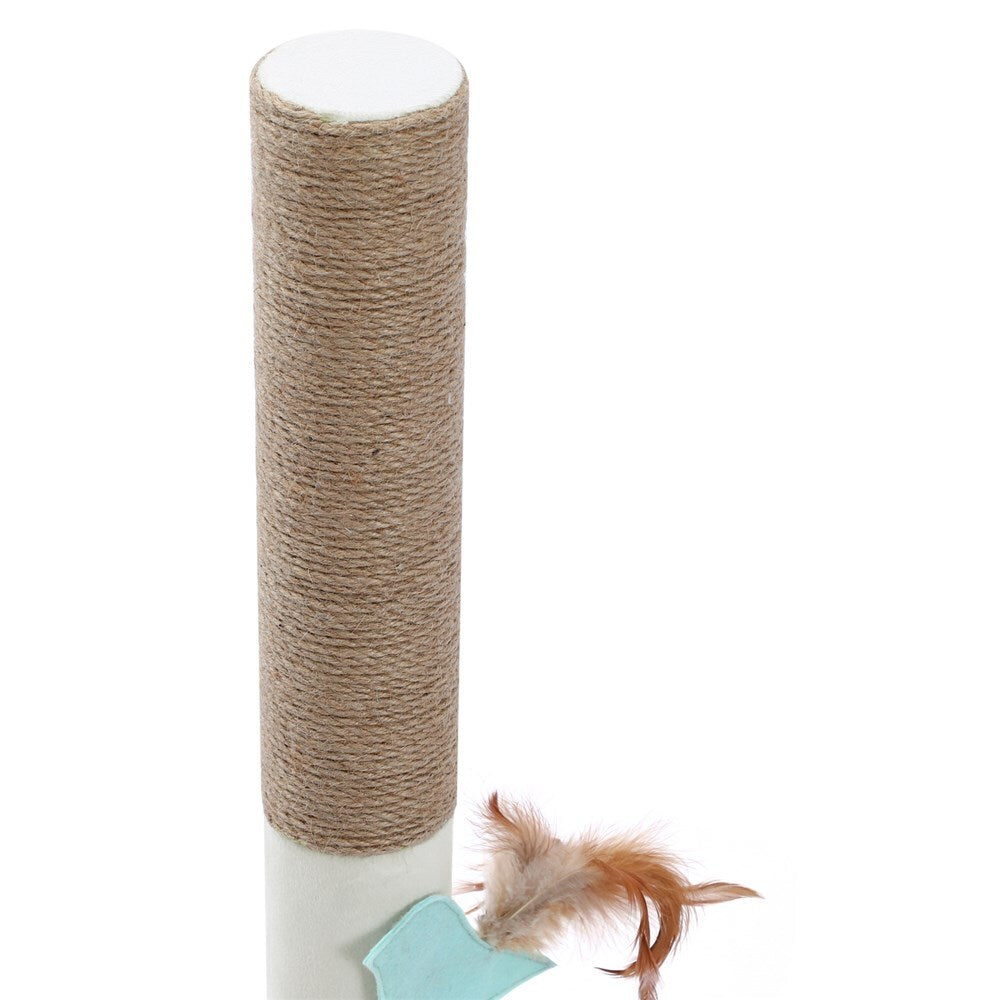 89 cm Plush & Sisal Cat Scratching Post with Toys - YES4PETS