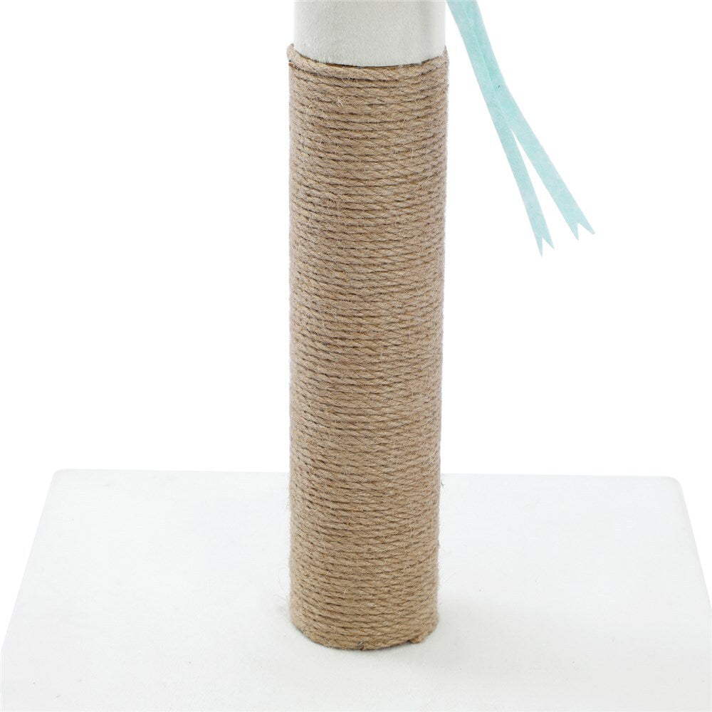 89 cm Plush & Sisal Cat Scratching Post with Toys - YES4PETS