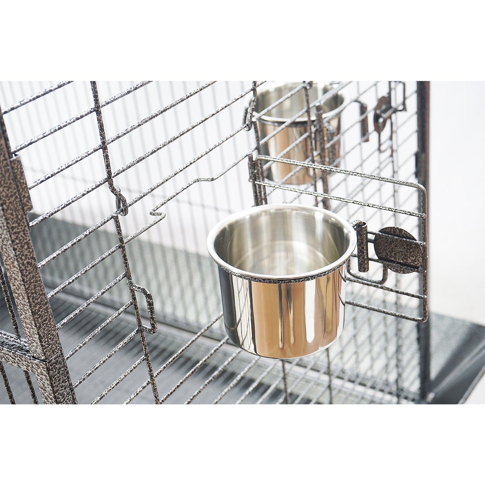 Heavy-Duty XL Bird Cage with Perch & Feeders, YES4PETS