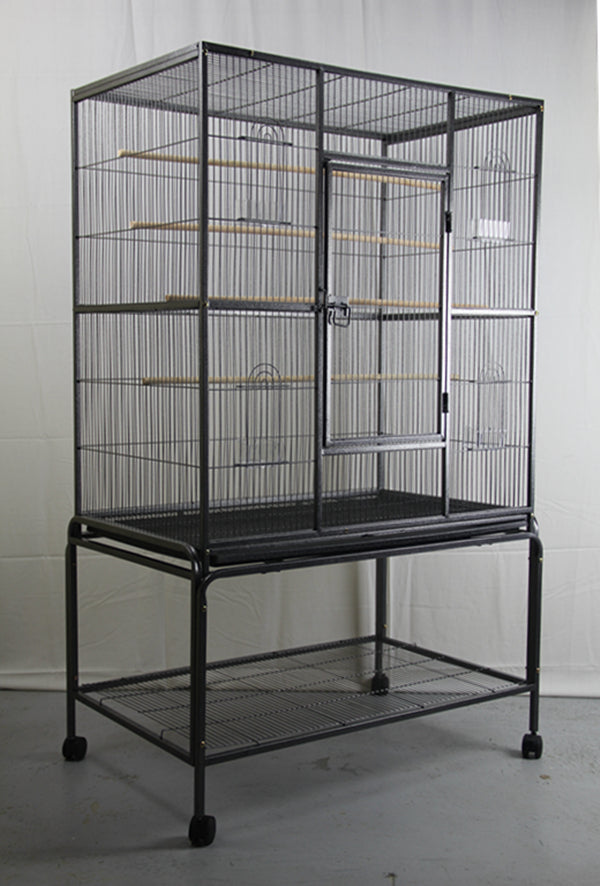 Durable 140cm Large Bird Cage with Stand, Perches, Bowls - YES4PETS