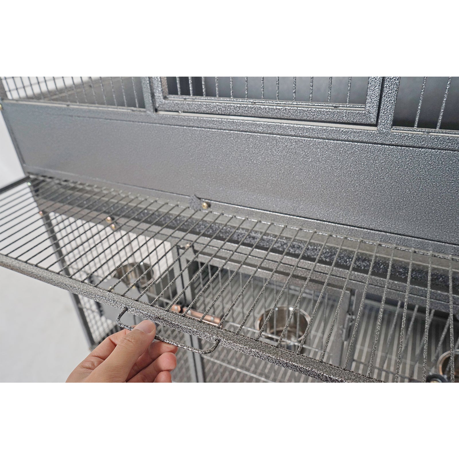 Large Triple Stackers Breeding Bird Parrot Cage with Casters