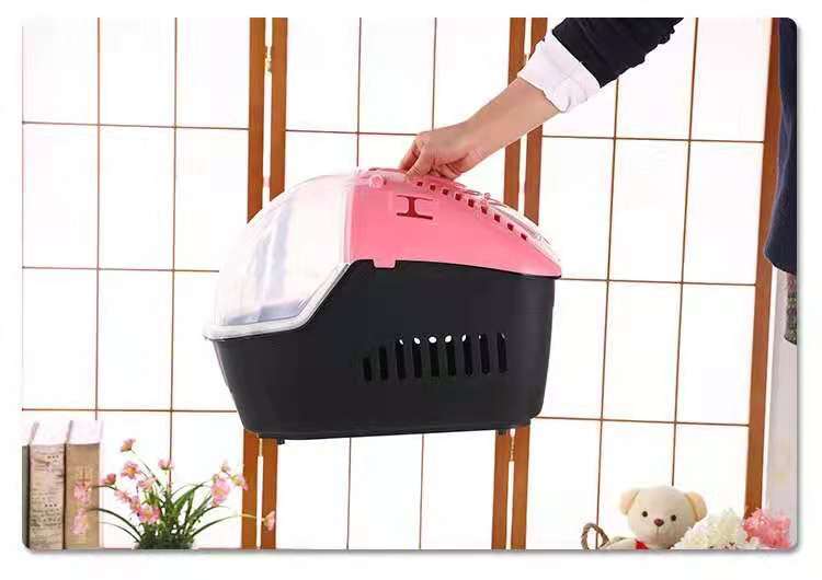 Lightweight Portable Travel Pet Carrier with Mat - Pink