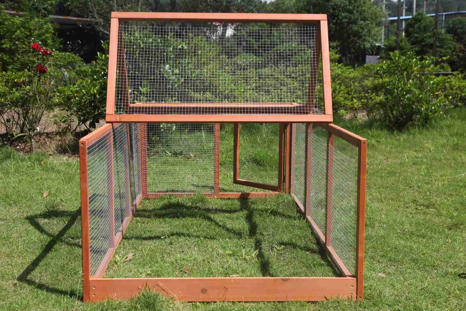 Large Wooden Chicken Coop Rabbit Hutch with Run