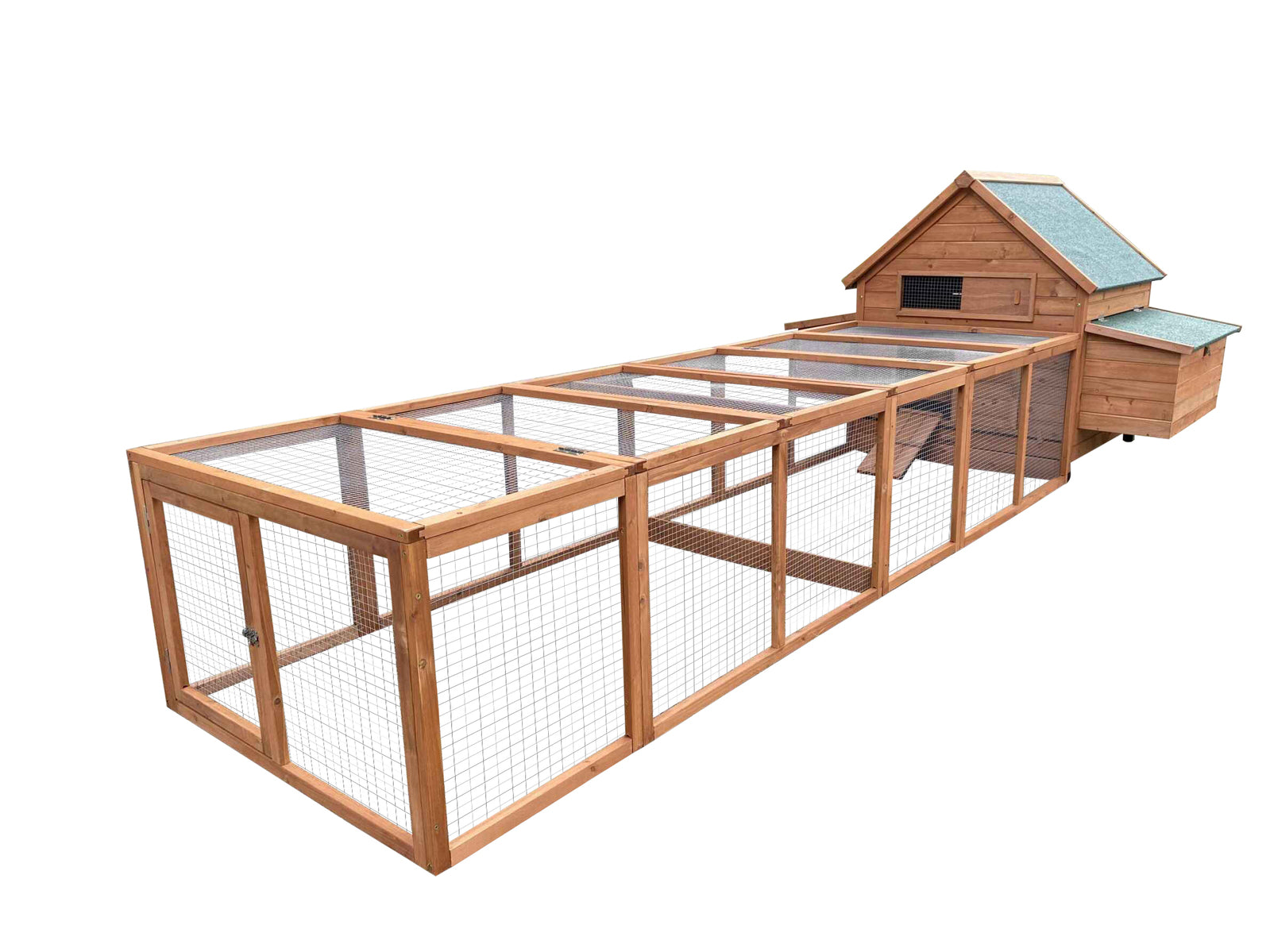 XXL Wooden Chicken Coop & Rabbit Hutch with Run, 12 Chickens