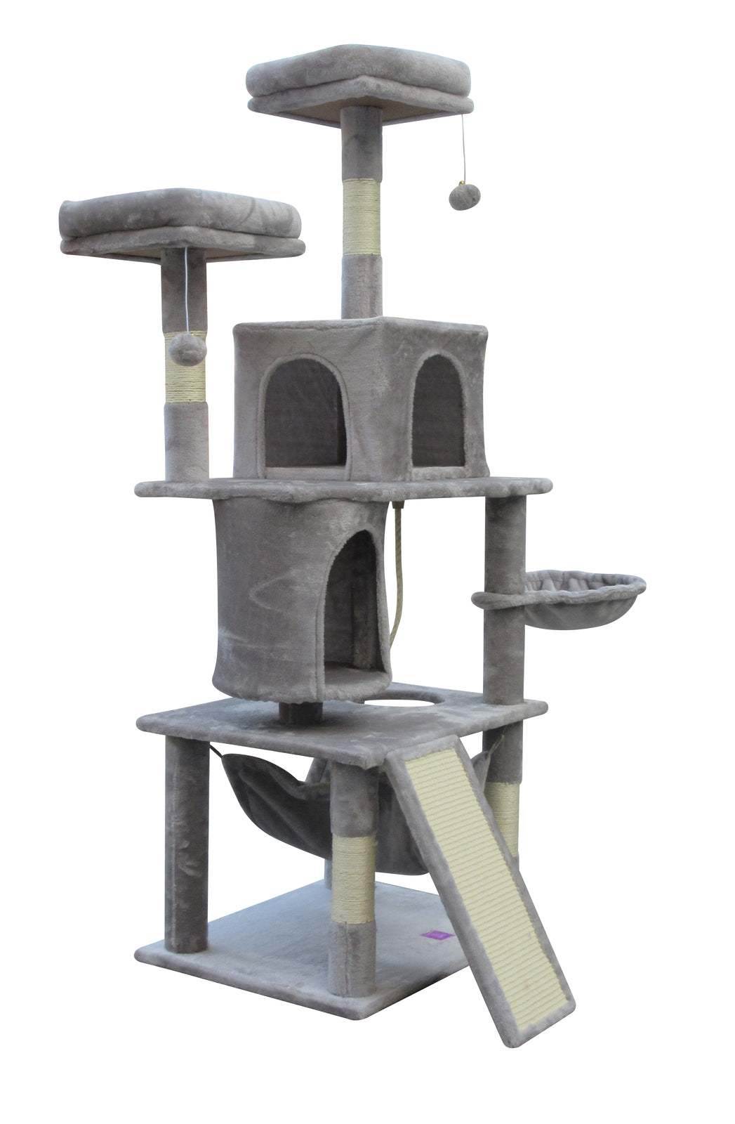 Large Multi-Level Cat Tree with Sisal Poles - YES4PETS