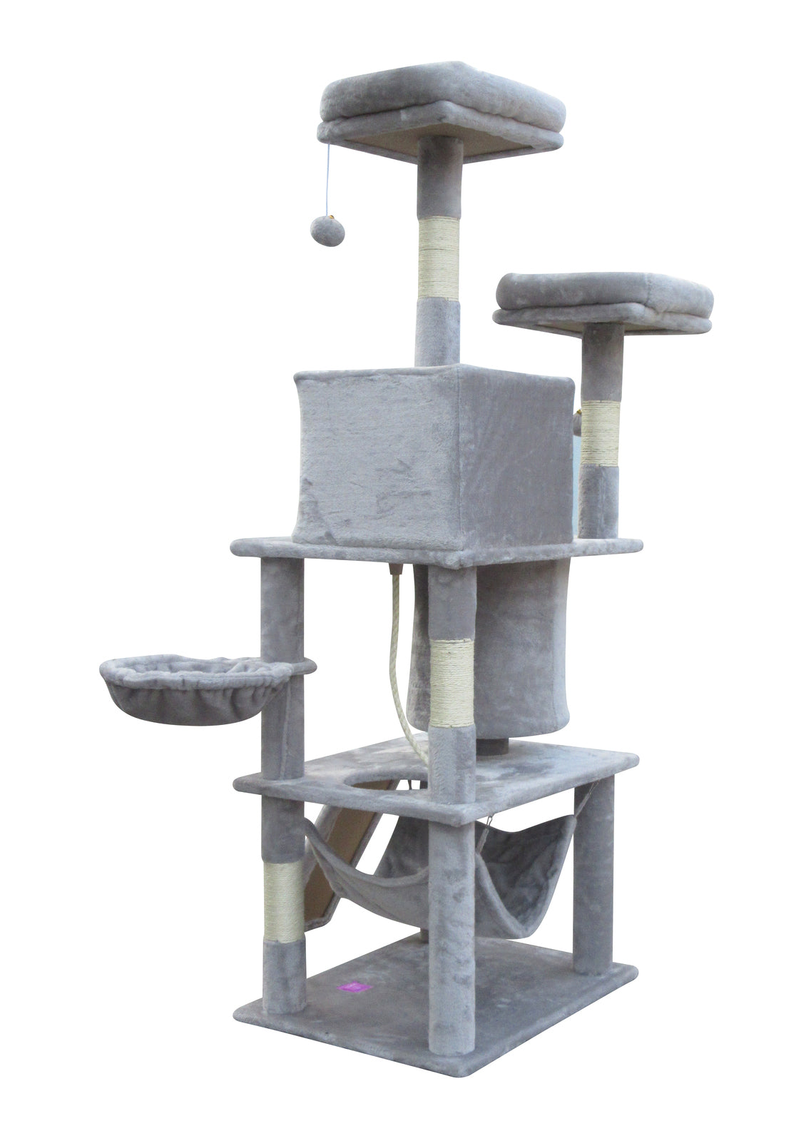 Large Multi-Level Cat Tree with Sisal Poles - YES4PETS