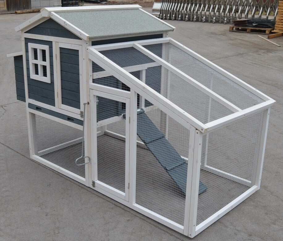 Large Waterproof Chicken Coop Rabbit Hutch with Nesting Box