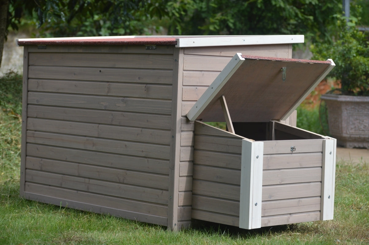 Waterproof Fir Wood XL Chicken Coop with Nesting Box