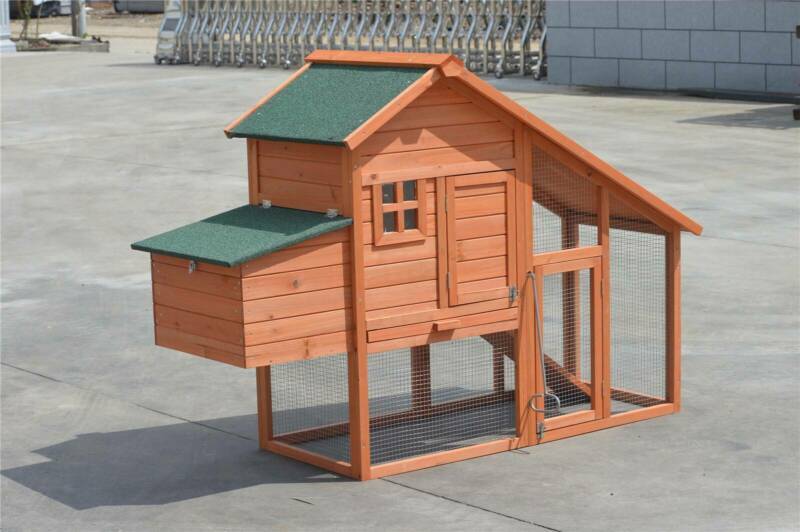 Waterproof Large Chicken Coop Rabbit Hutch - YES4PETS