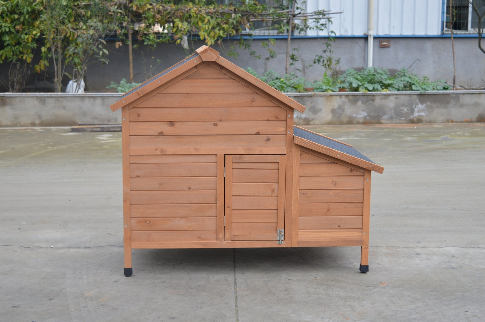 Waterproof Brown Chicken Coop w/ Nesting Box for 6 Hens