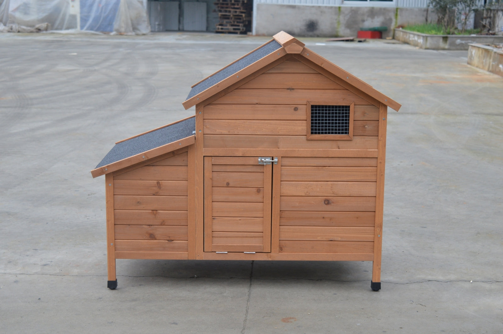 Waterproof Brown Chicken Coop w/ Nesting Box for 6 Hens