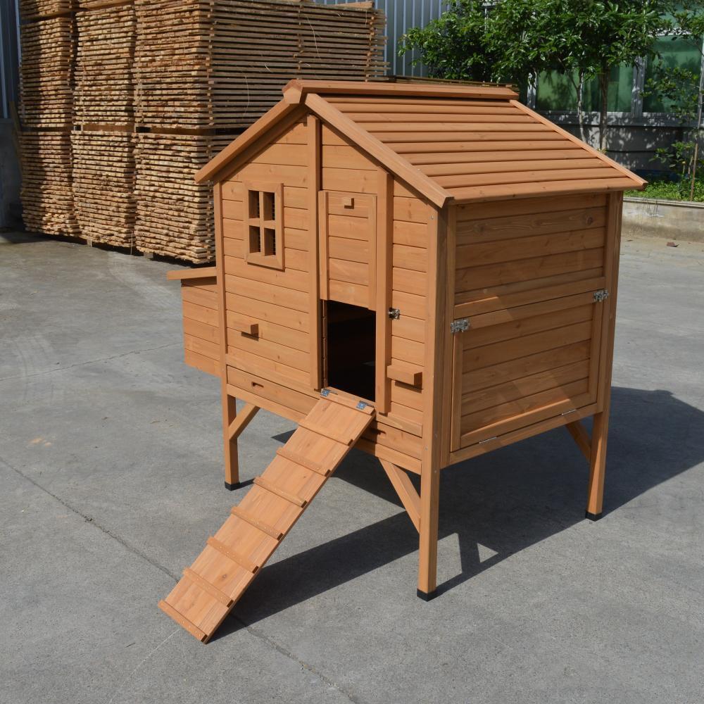 Wooden XL Chicken Coop Rabbit Hutch Cage, Holds 10 Chickens - YES4PETS