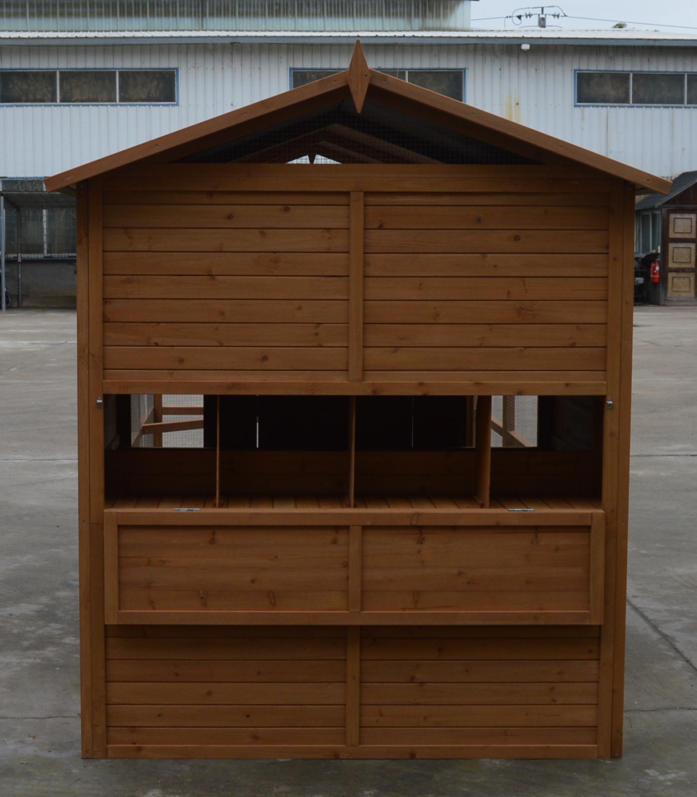 Durable Wooden XXXL Walk-in Chicken Coop with Nesting Box