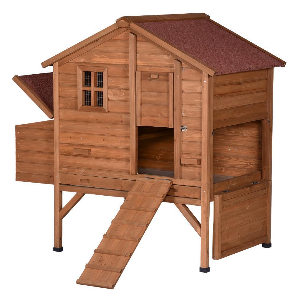 Durable XL Chicken Coop with Nesting Box and Perch