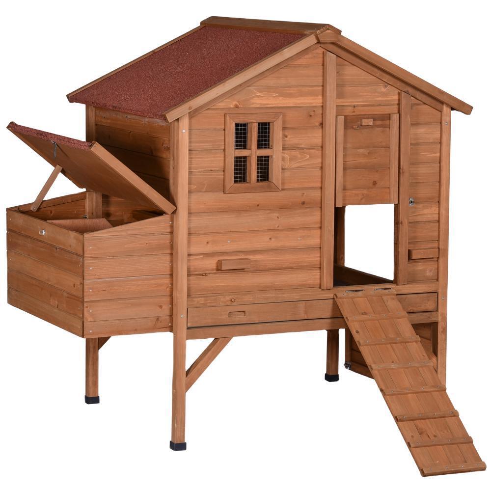 Durable XL Chicken Coop with Nesting Box and Perch