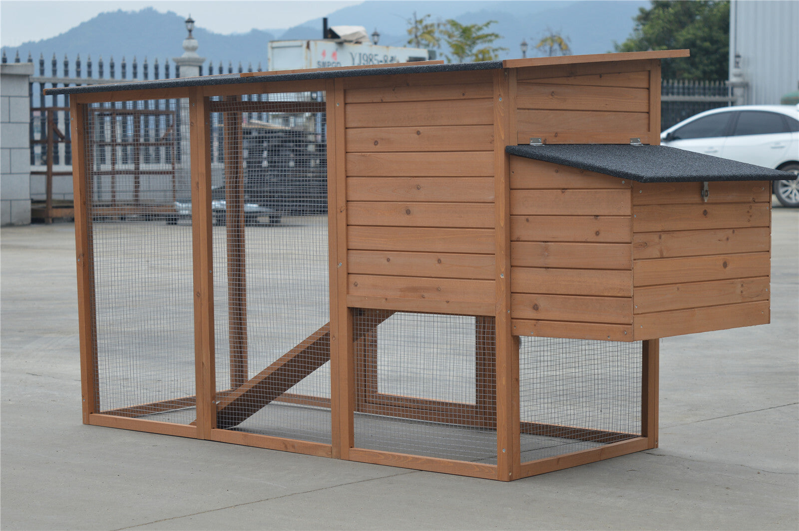 Large Waterproof Chicken Coop Rabbit Hutch with Removable Tray