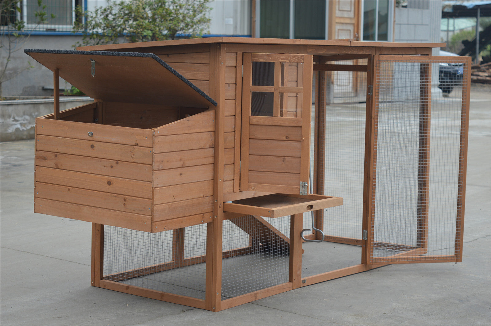 Large Waterproof Chicken Coop Rabbit Hutch with Removable Tray