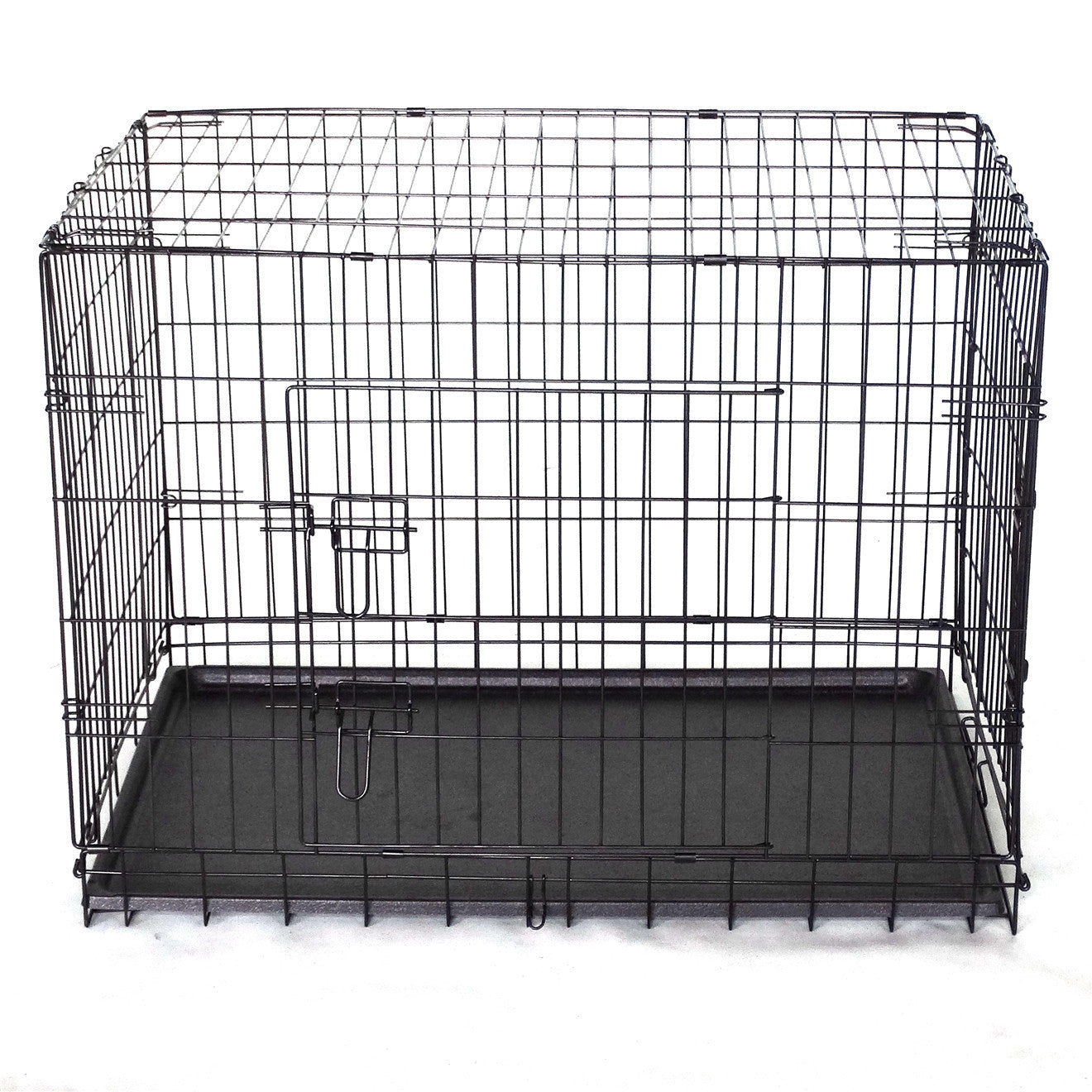Foldable Metal Dog Cage with Divider & Tray - YES4PETS