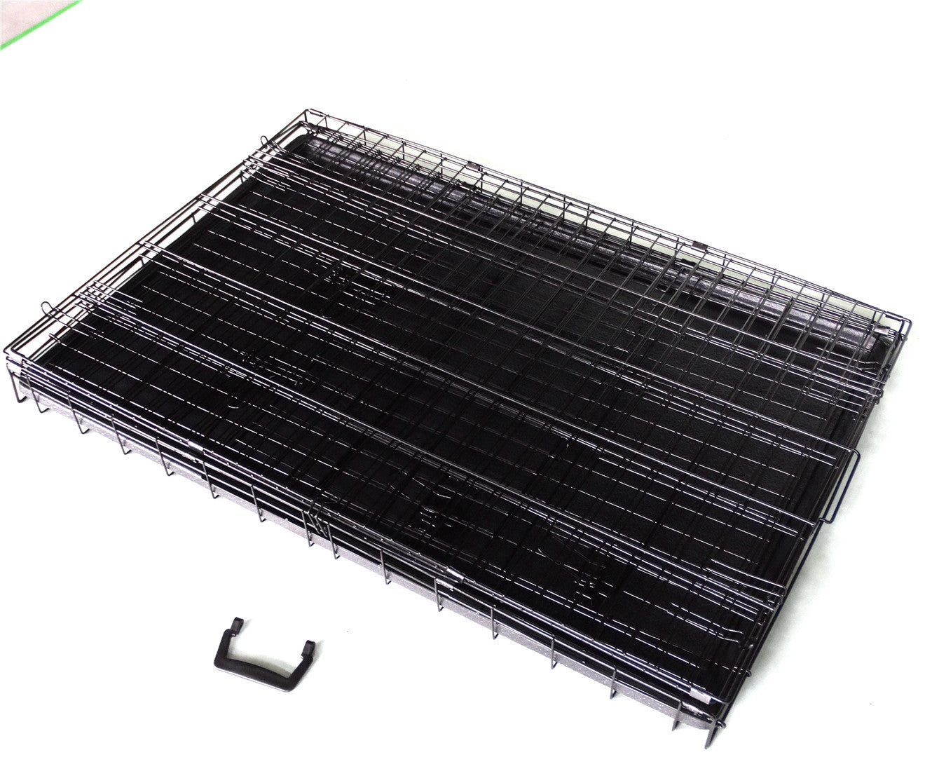 Foldable Metal Dog Cage with Divider & Tray - YES4PETS