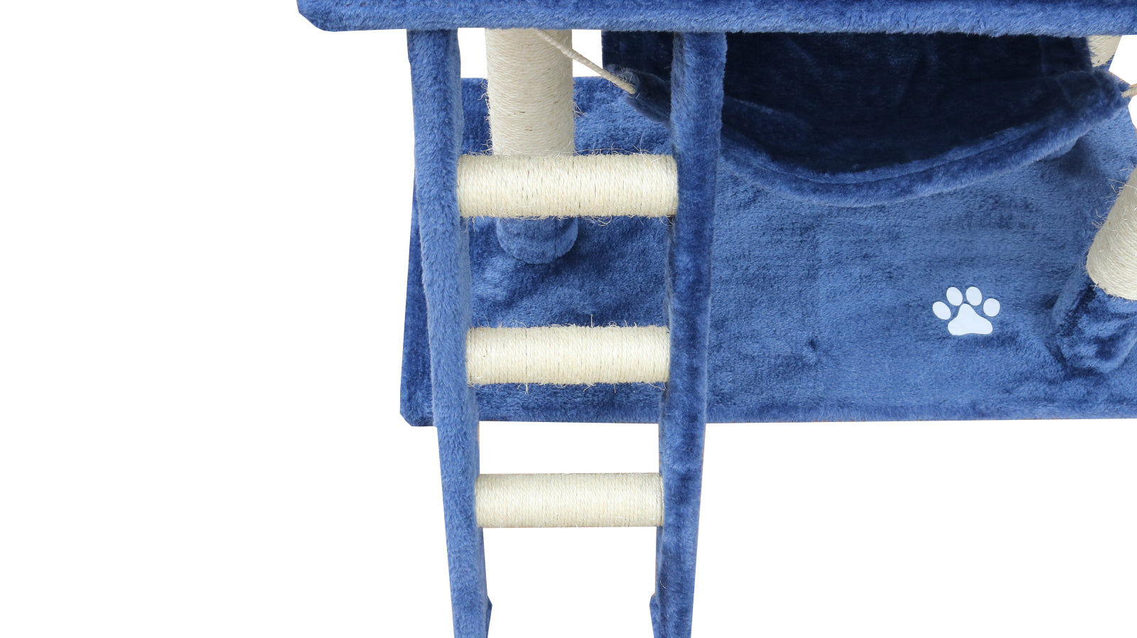 140cm Cat Tree with Sisal Poles, Hammock & Ladder - YES4PETS