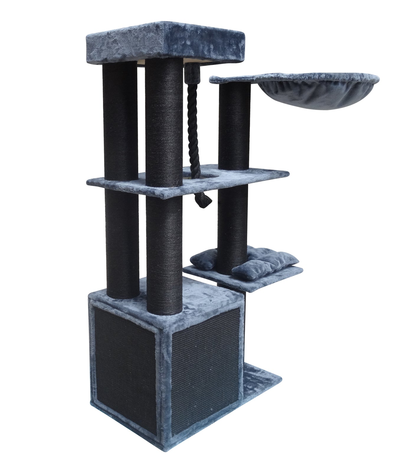 Multi-Level Giant Cat Tree with Bed and Sisal Poles - YES4PETS