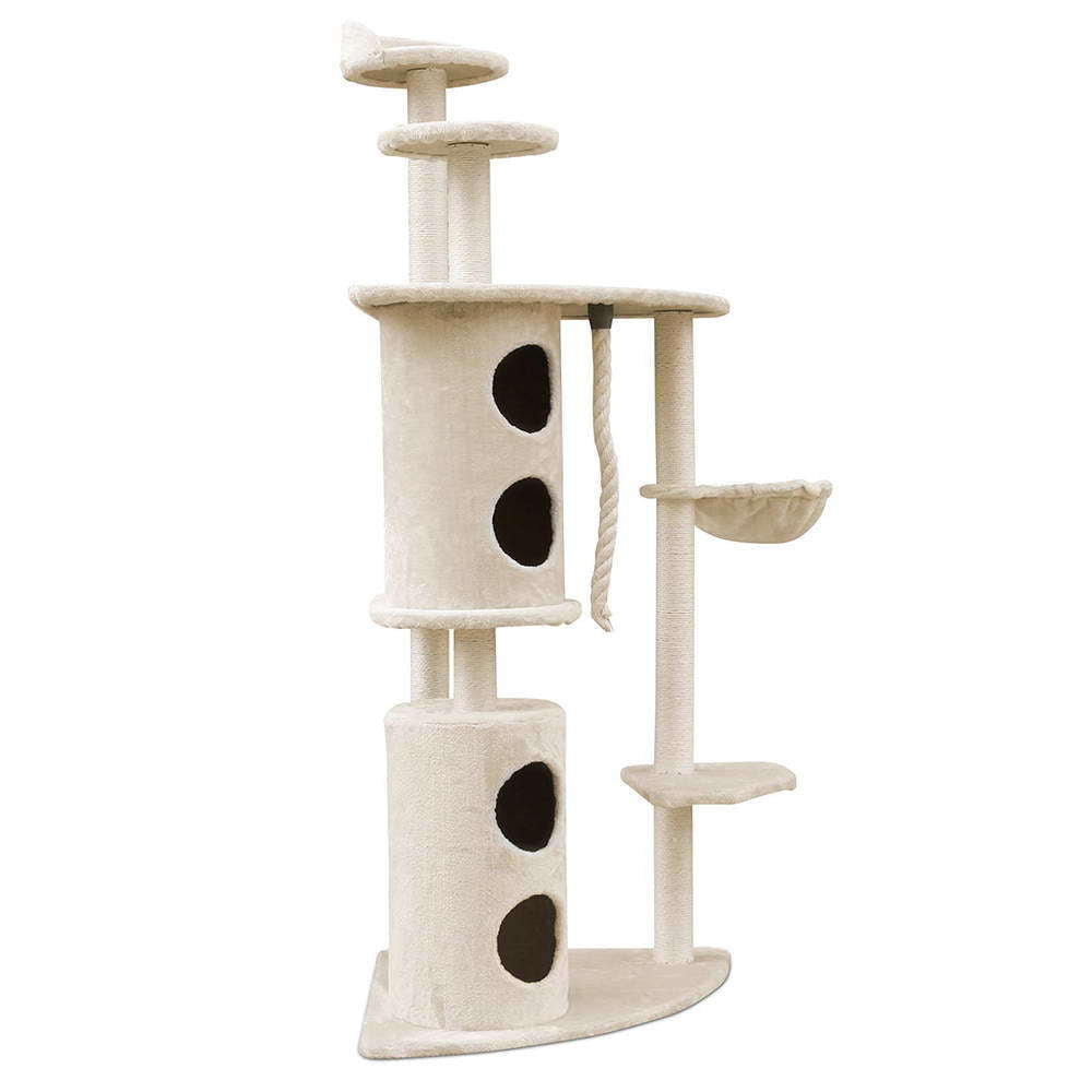 170cm Cat Tree with Sisal Posts, Platforms and Condo - YES4PETS