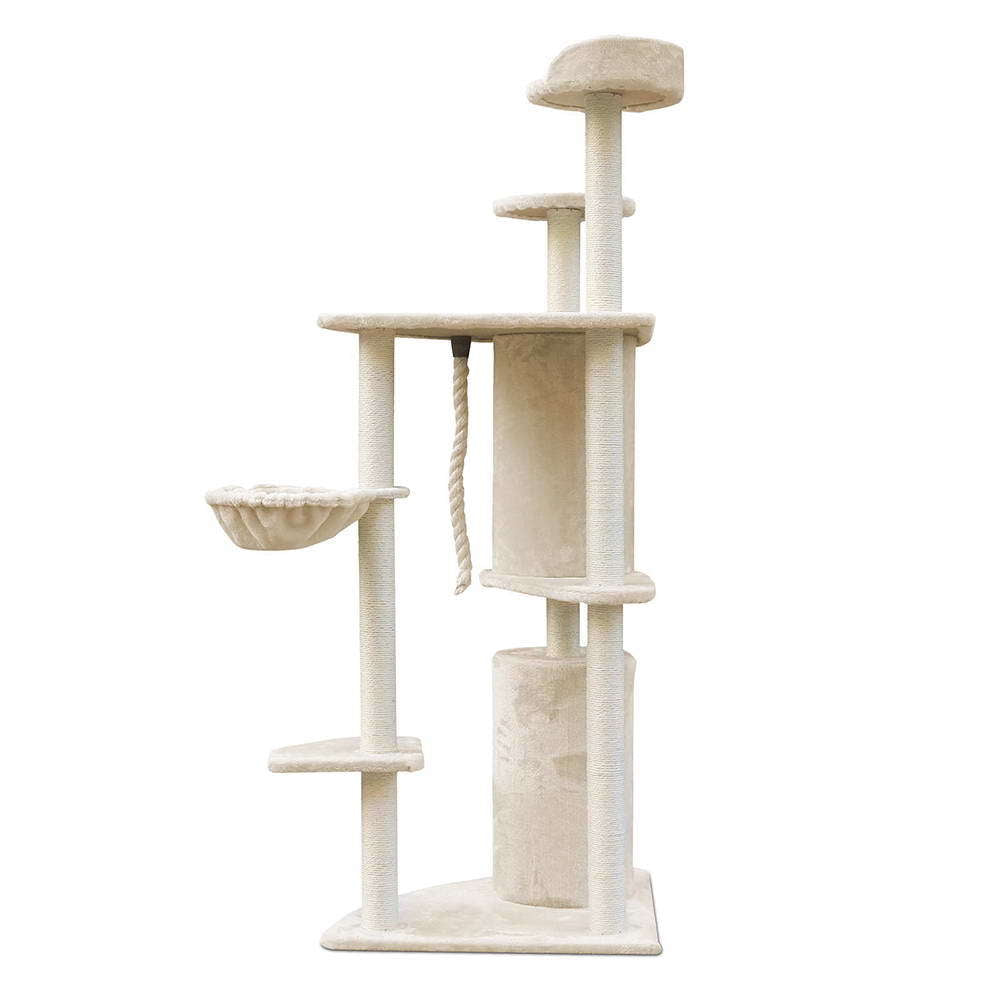 170cm Cat Tree with Sisal Posts, Platforms and Condo - YES4PETS