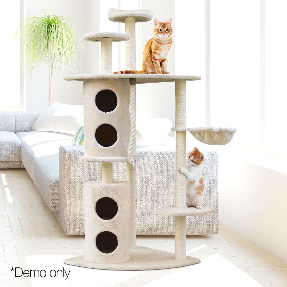 170cm Cat Tree with Sisal Posts, Platforms and Condo - YES4PETS