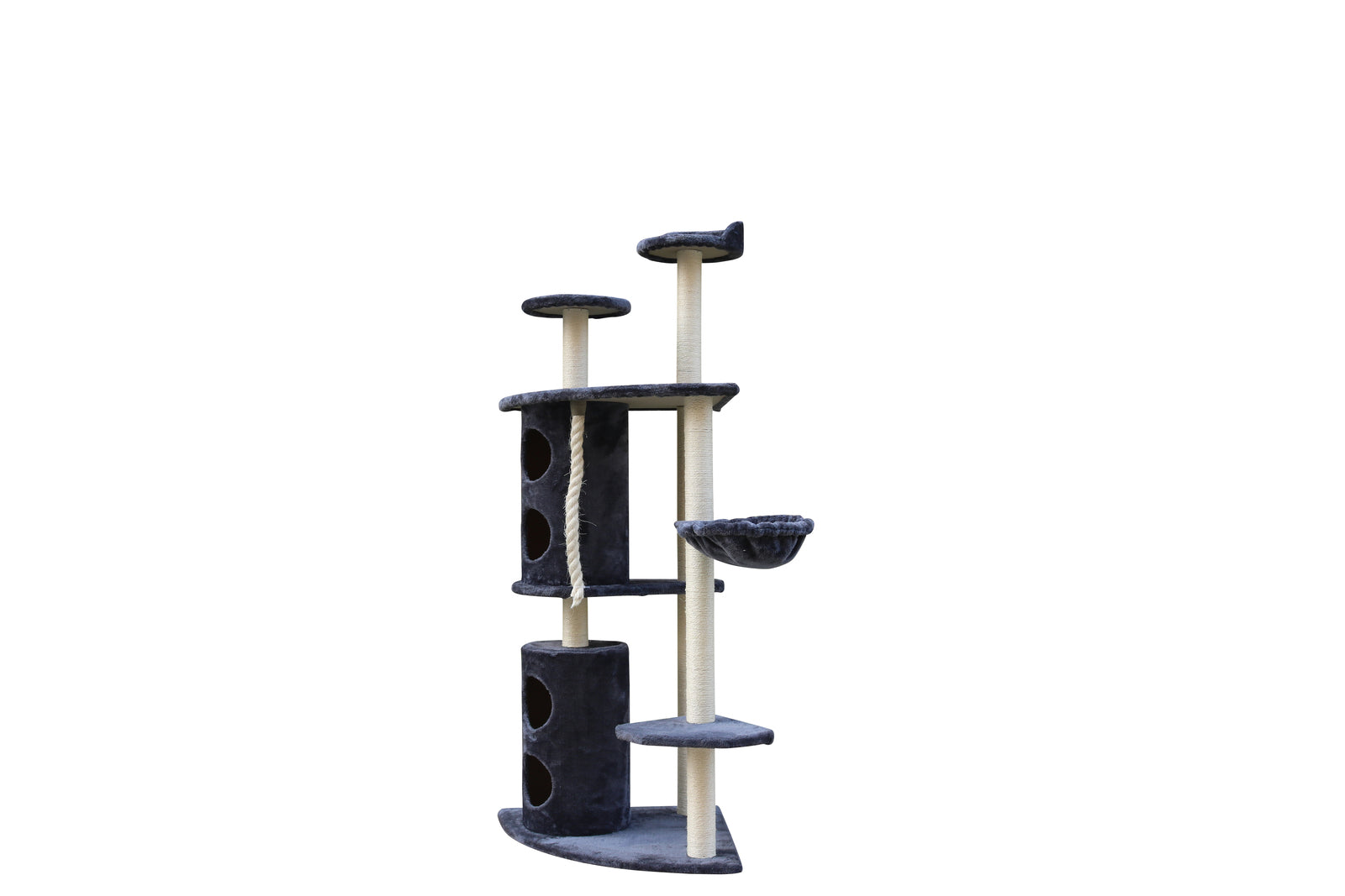 170cm Multi Level Cat Tree w/ Sisal Posts & Condo - YES4PETS