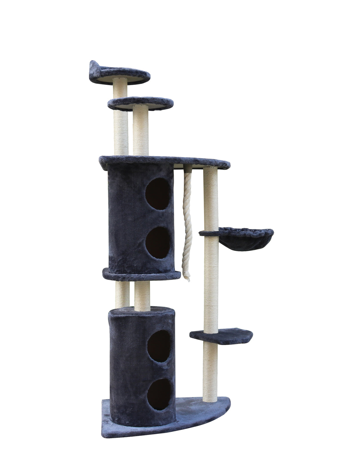 170cm Multi Level Cat Tree w/ Sisal Posts & Condo - YES4PETS