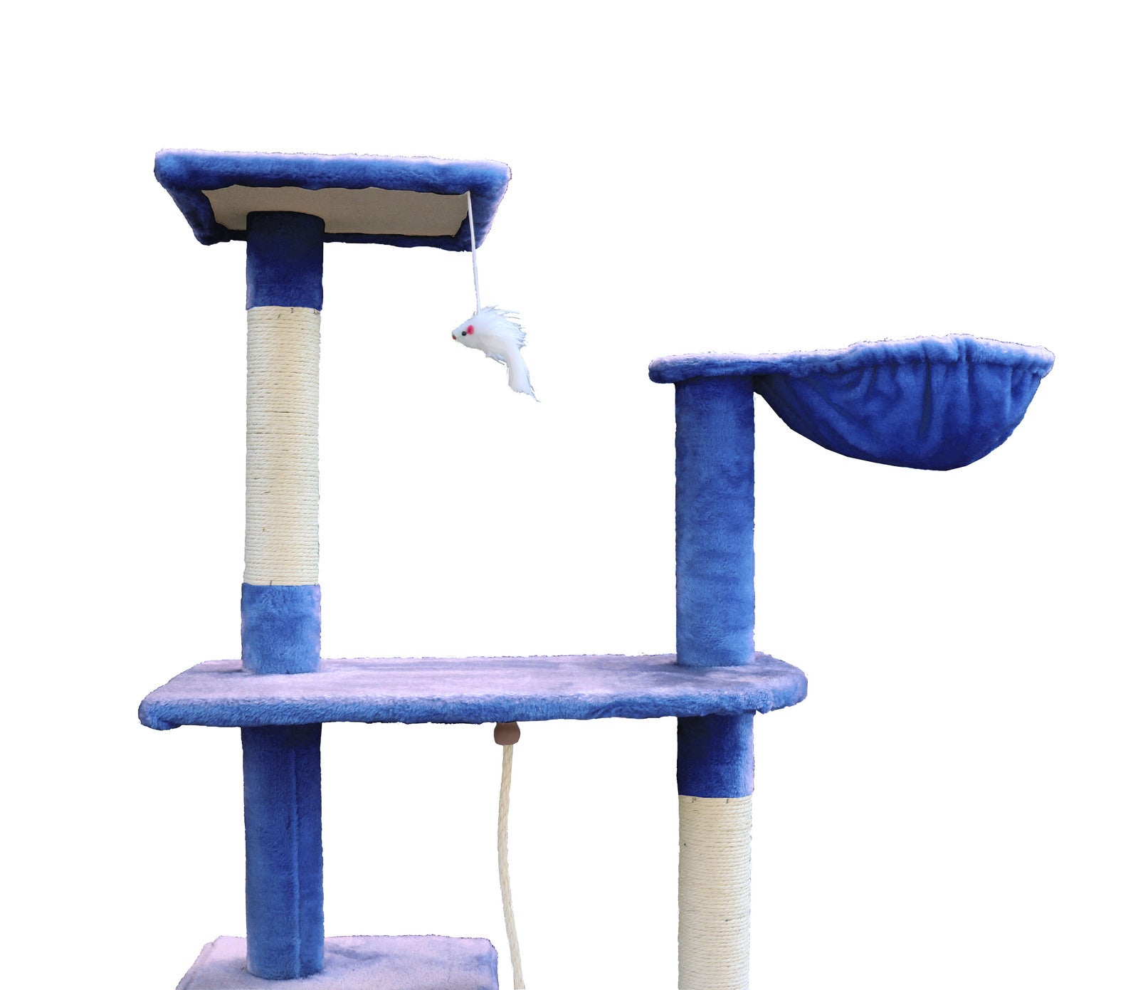 193cm Cat Scratching Tree with Sisal Poles & Condo