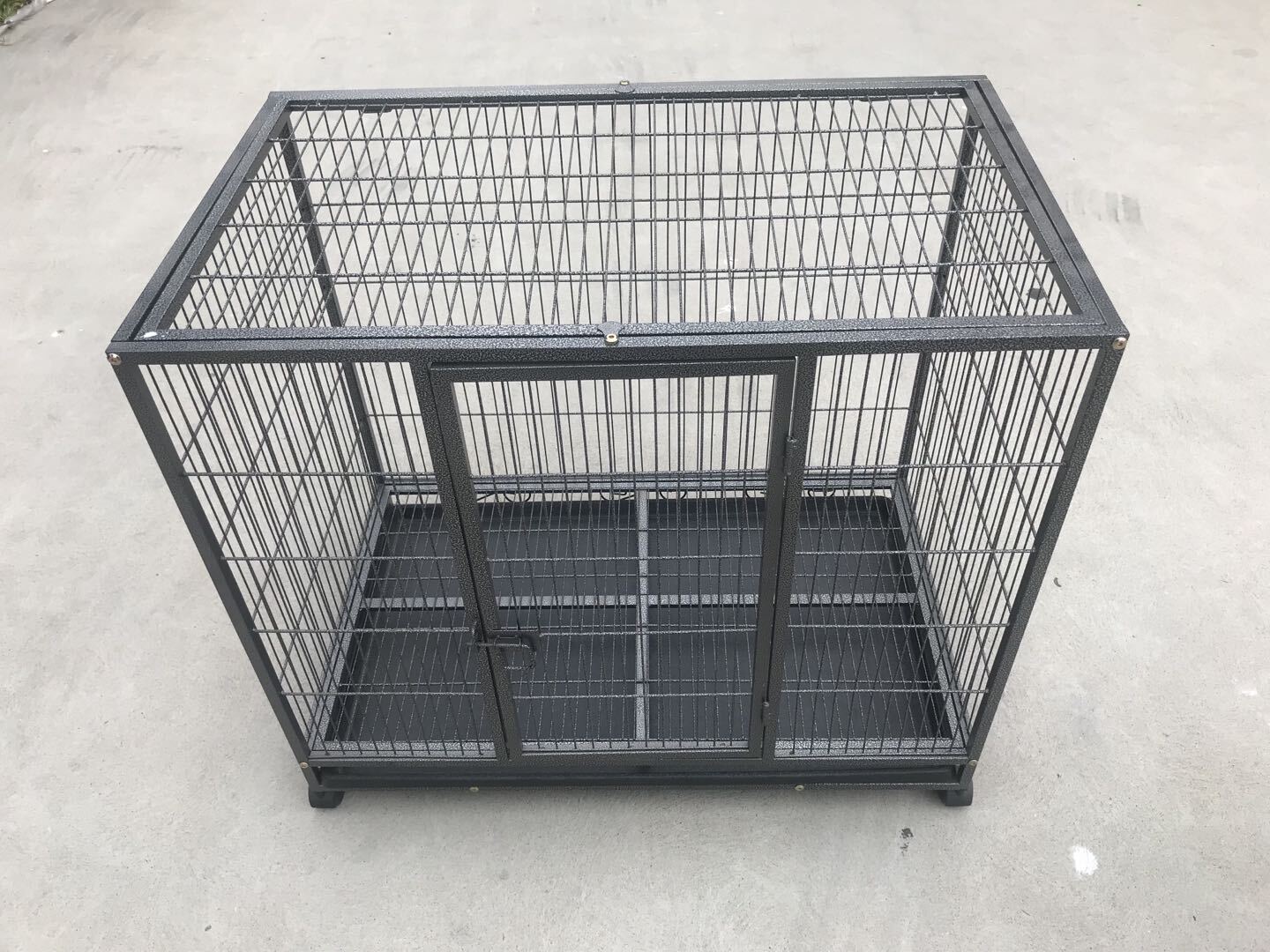 Heavy-Duty Metal Pet Cage with Wheels & Tray, Medium YES4PETS